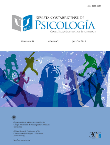 					Ver Vol. 34 Núm. 2 (2015): Revista Costarricense de Psicología (Julio-Diciembre 2015)
				
