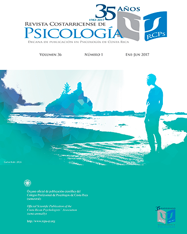 					Ver Vol. 36 Núm. 1 (2017): Revista Costarricense de Psicología (Enero-Junio 2017)
				