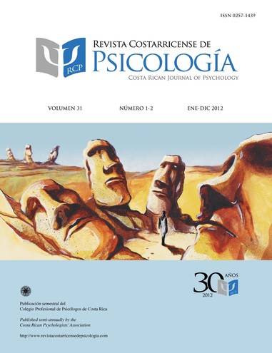 					Ver Vol. 31 Núm. 1-2 (2012): Revista Costarricense de Psicología (Enero-Diciembre 2012)
				