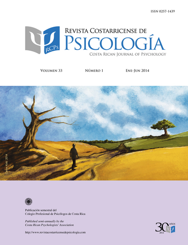 					Ver Vol. 33 Núm. 1 (2014): Revista Costarricense de Psicología (Enero-Junio 2014)
				